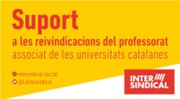 La Intersindical mostra el seu suport a les reivindicacions del professorat associat de les universitats catalanes