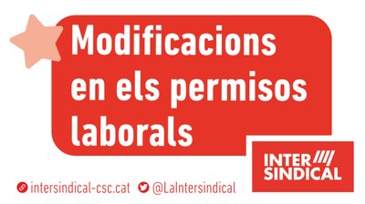 Modificacions en els permisos laborals